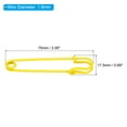 thumbnail image 2 of Uxcell Safety Pins 2.95 Inch Large Metal Sewing Pins Yellow 15Pcs, 2 of 5