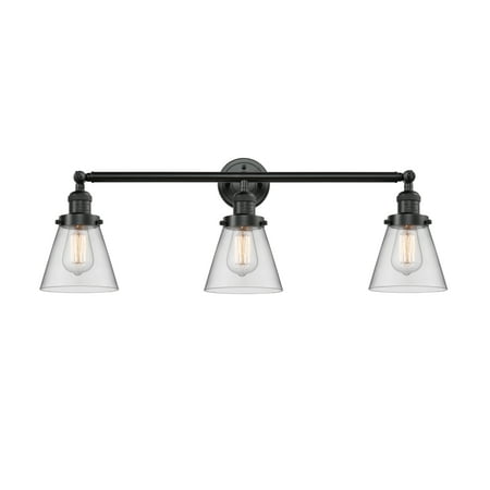 

Innovations Lighting 205-S Small Cone Cone 3 Light 30 Wide Commercial Vanity Light -