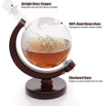 thumbnail image 3 of Decantador de Whisky LANNMXG Velero Mapa del Mundo Grabado, 3 of 5