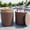 Brown, variant on SERWALL Outdoor Cooler Side Table, 4-in-1 Umbrella Side Table with 1.5 inch Hole for Patio, Pool, Black