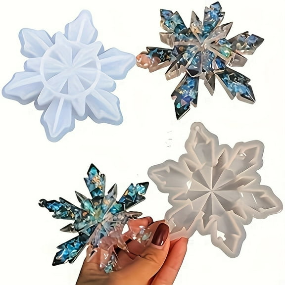 Christmas Snowflake Silicone Molds 2-Piece