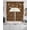 brown, variant on Coffee Theme Swag Kitchen Curtains Sets for Windows 24 Inch Length, Funny Brown Vintage Beans Latte Tea Cup Short Window Curtain Panels Swags Valances and Tiers 3 Piece Set for Cafe/Dining Room