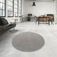 thumbnail image 3 of Ahgly Company Indoor Round Mid-Century Modern Dark Gray Oriental Area Rugs, 7' Round, 3 of 6