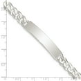 thumbnail image 4 of Sterling Silver Bracelet ID 8 mm 8.5 in Curb Link, 4 of 5