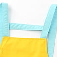 thumbnail image 4 of TiaoBug Kids Artist Costume Art Painter Apron Hat Arm Sleeve Set Halloween Career Day Theme Party Dress-Up Sky Blue 120/L, 4 of 7