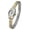 Two-Tone, variant on Collections Quartz Womens 19mm Oval Case Thin Stretch Band Watch (Doesn't Fit Small Wrist)