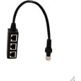 thumbnail image 3 of Adaptateur Patch Câble Ethernet 1 à 3 Ports Connecteur RJ45 pour Catégorie 5 / Chat 6, 3 of 4