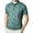 #049 Green, variant on Felirenzacia Plus Size Men’s Regular Fit Polo, Lightweight Performance Palm Tree Print Short Sleeve Hawaii Shirt, Gray,4XL