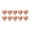 Rose Gold, variant on Costeam 10PCS 18-Inch Heart-Shaped Mylar Balloons, Romantic Foil Balloons, Valentine's Day Wedding Birthday Party Decorations