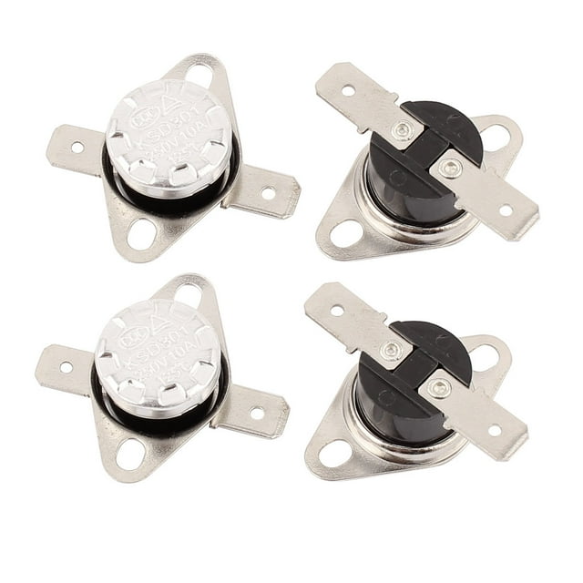 Unique Bargains 4PCS KSD301 125C 257F NC Thermostat Temperature Thermal Control Switch
