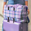 Vera Bradley Women's Cotton Weekender Travel Bag Orchard Plaid