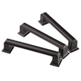 thumbnail image 3 of Paquete de 4 manijas negras mate para gabinetes: manijas cuadradas para gabinetes, tiradores negros resistentes para cajones para puertas de armarios, cajones de tocador, 3 of 5