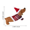 Sausage Dog Christmas Ornaments Dog Hanging Decor Christmas Tree Pendants Sausage Dog Figurines