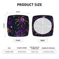 thumbnail image 6 of Gaeub Multi-colored Spiders Square Chair Seat Covers, Stretch Fitted Printed Chair Seat Cushion Cover for Kitchen, Office - One Size, 6 of 9