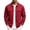 Red, variant on JULMCOMO Jacket for Men Collared Long Sleeve Snap Down Casual Shirt Jacket Loose Fit Work Daily Winter Shacket with Chest Pockets Black 3XL