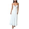 thumbnail image 1 of Vestido elegante sin mangas para mujer - Vestido de cóctel con corte en A, 1 of 5