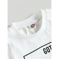 thumbnail image 5 of Bagilaanoe 2pcs Toddler Baby Boys Short Pants Set Letter Print Short Sleeve T-Shirts Tops + Shorts 6M 12M 18M 24M 3T Kids Casual Summer Outfits, 5 of 8