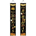 thumbnail image 1 of Birthday Couplet Happy Birthday Outdoor Decoration Curtain Banner, 1 of 1