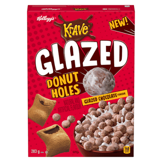 Céréales Kellogg’s Krave® Bouchées de beigne glacées 283g 'Céréales Kellogg’s Krave® Bouchées de beigne glacées 283g