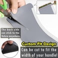 thumbnail image 5 of Refrigerator Door Handle Covers, 6PCS, Leather Kitchen Appliance Handle Covers, Keep Your Fridge Microwave Oven Stove or Dishwasher Clean, Stains Dirty Oils, Kitchen Decor(Bluish-Gray), 5 of 12