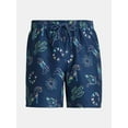 thumbnail image 2 of No Boundaries Elastic Waist Swim Shorts, 6" Inseam, Men's & Big Men's, 2 of 5