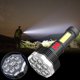 thumbnail image 1 of Linterna LED de cuatro núcleos de alta potencia con carga USB y luz lateral COB - Luz portátil de largo alcance para exteriores para acampada y emergencias, 1 of 9