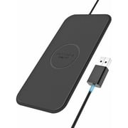 FASTPAD Ultra-Slim Qi Wireless Charger PU Leather Wireless Charging Pad for iPhone X XR XS MAX / 8/8 Plus 7.5W Fast Charging, Water Resistant, No Heating (No AC Adapter)