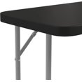thumbnail image 6 of 6-Foot Black Plastic Folding Training Table, 6 of 14