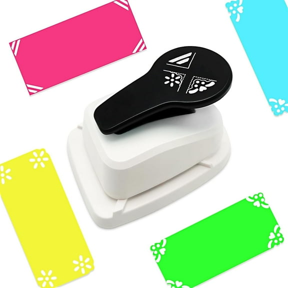 Craft Corner Punch, 3 in 1 Lever Action Corner Craft Punch for Paper Crafting Scrapbooking, Craft Punch Photo Cutter Card Making Supplies, 3 Shapes Card Making Scrapbooking Corner Cutter DIY Projects