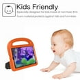 thumbnail image 4 of Dteck Kids Case For Samsung Galaxy Tab A4S /Galaxy Tab A 8.4 (2020) , Shockproof Light Weight Handle Stand Case EVA Foam Protective Cover with Kickstand,Orange Sparrow, 4 of 8