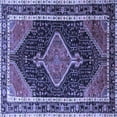 thumbnail image 1 of Ahgly Company Machine Washable Indoor Square Persian Blue Traditional Area Rugs, 4' Square, 1 of 4
