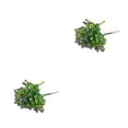 thumbnail image 1 of Ounissouiy 2x flores artificiales plantas de imitación cocina colgando ventanas de hierro racimos coloridos paquetes atractivos calcomanía de Azul 2piezas, 1 of 6