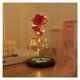 thumbnail image 1 of Flor de la inmortalidad con cubierta de vidrio y luces LED, flor de cristal eterna for siempre, rosa iluminada en cúpula de vidrio, 1 of 7