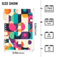 thumbnail image 2 of FORMRS 1-Subject Spiral Notebook 8" x 5" College Ruled 60 Refillable Sheet A5 Hard Cover, Pink Geometric, 2 of 7