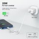 thumbnail image 4 of 3-pack - Laddare för iPhone - Snabbladdare - Adapter + Kabel 20W Vit one size iPhone 3-Pack iPhone（NT） 3-Pack 3-Pack 3-Pack, 4 of 5