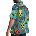 thumbnail image 3 of Alien Men's Hawaiian Shirt, Button Down Poplin Short Sleeve Casual Summer Beach Printed Unisex Shirts, 3 of 6