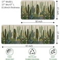thumbnail image 3 of Green Kitchen Rugs and Mats with Rubber Backing Non Skid Washable,2 Pieces Kitchen Mats for Floor Runner Rugs Standing Mat Set (17" Wx30 L+17" Wx 47" L Cactus), 3 of 6
