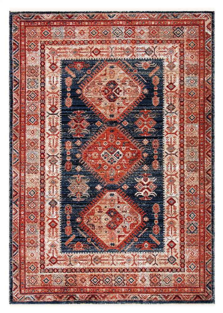 Rectangular Area Rug in Black and Rust (12 ft. L x 9 ft. W) Walmart