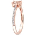 thumbnail image 3 of Everly Women's Morganite and Diamond 10k Rose Gold Ring, 3 of 7