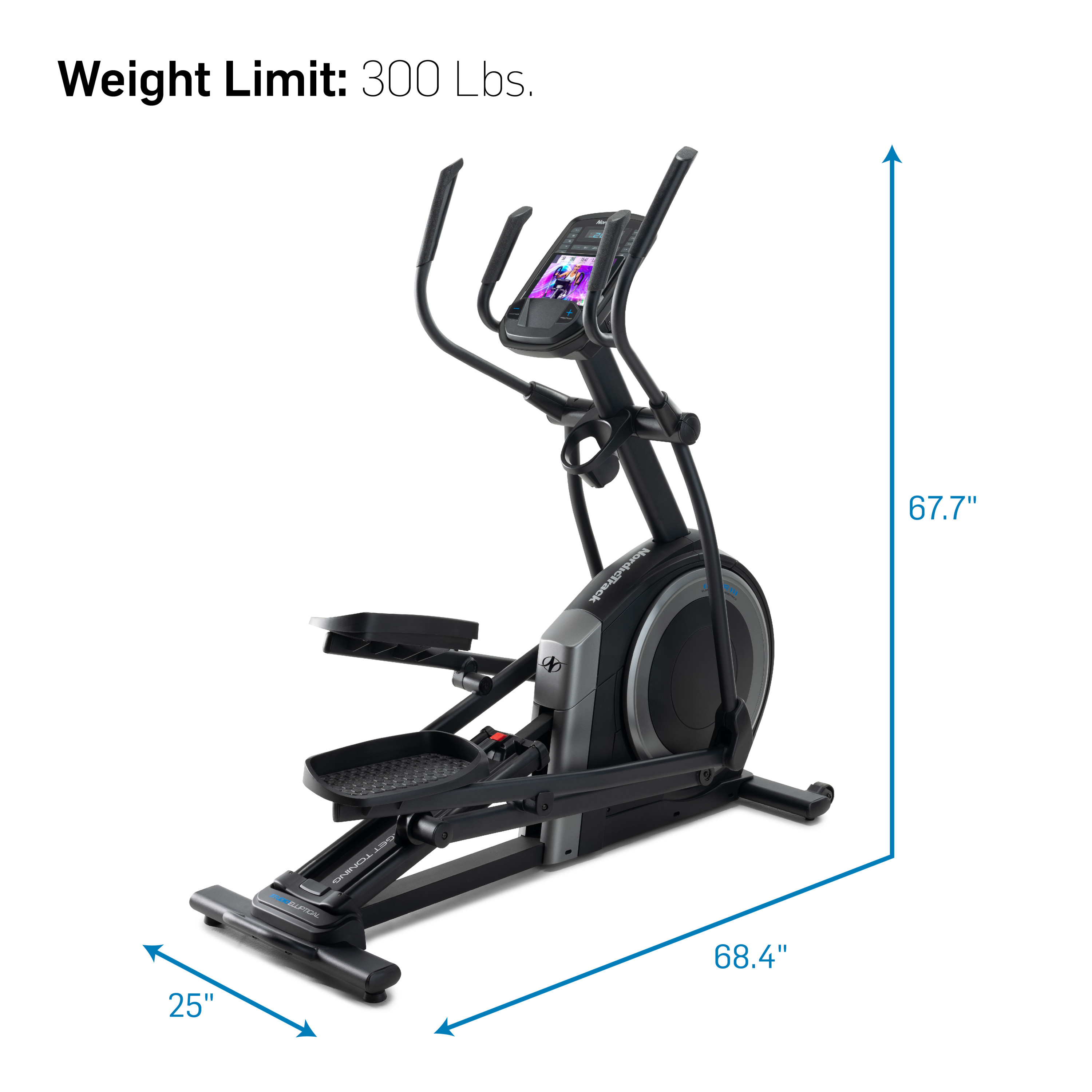 NordicTrack Studio Smart Elliptical with 20 Digital Resistance Levels, Compatible with iFIT Personal Training - image 2 of 24