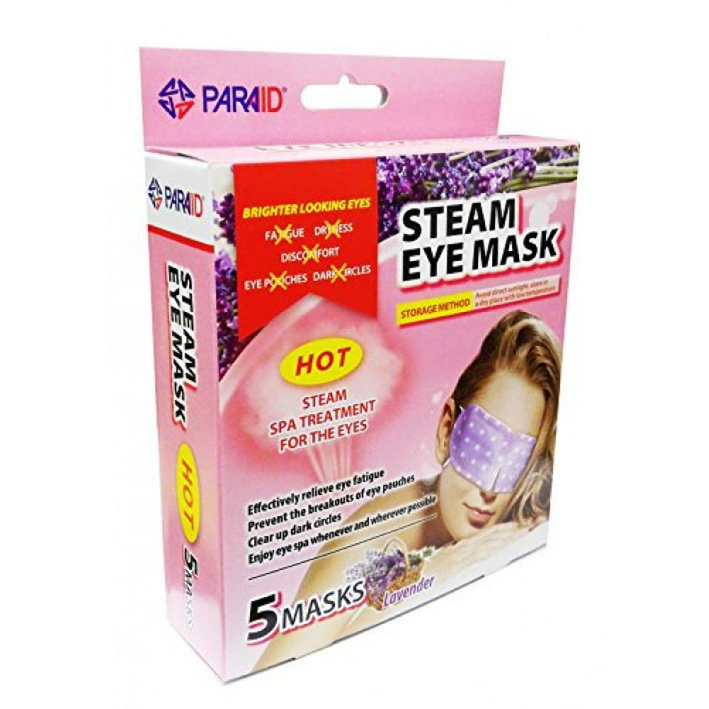 MEDca Steam Hot Eye Mask Lavender 5 Patches Disposable Steam Eye Mask