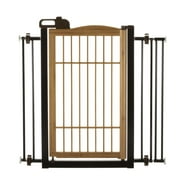 Richell USA 94181 Take One-Touch Pet Gate - Bamboo