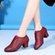 thumbnail image 4 of Zapatos de baile latino para mujer, zapatos de salón de Salsa, suela suave, zapatos de práctica de baile de PU, tacón de 5cm, zapatillas de baile para mujer, 4 of 5