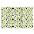 thumbnail image 1 of Floral Cutting Board, Bicolour Spring Pattern with Abstract Flowers, Decorative Tempered Glass Cutting and Serving Board, in 3 Sizes, by Ambesonne, 1 of 2