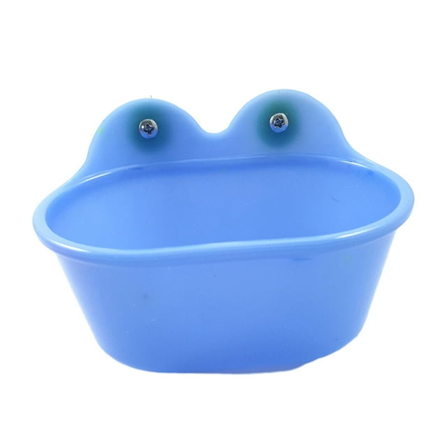 Wweixi Easy To Bird Water Bath Tub Pamper Avian Companion Refreshing Bath Multifunctional Bird Bathtub blue 1Set
