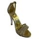 thumbnail image 1 of SANDALIA DE VESTIR TACON LEON MUJER ORO ESPEJO 89376 LEON  89376p, 1 of 3