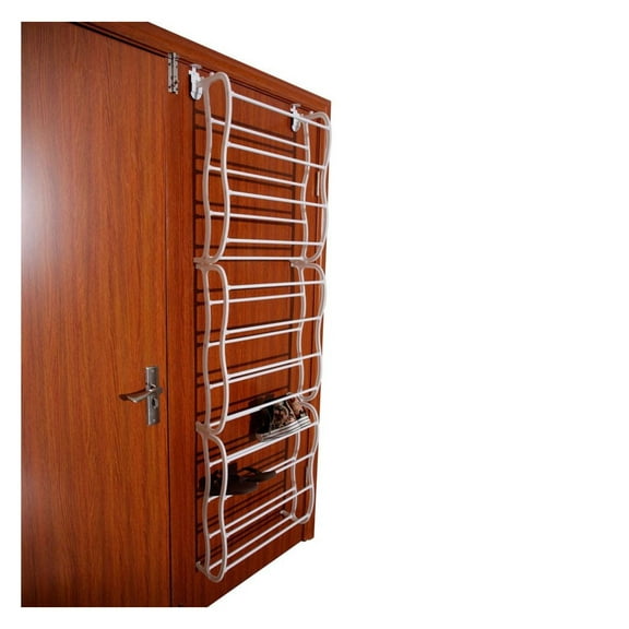 12 Layer Shoe Rack Wall Mounted - White Shoe Organizer for Entryway, Closet, Bedroom - Space Saving Shoe Storage for Men, Women, Up to 60 Pairs