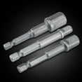 thumbnail image 4 of Adaptador de punta de enchufe, 3 piezas/juego, adaptador de enchufe de 1/4 pulg., juego de adaptador de enchufe de barra de extensión de potencia, ultra sensible, 4 of 9