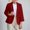 Wine, variant on Liyamei Girls Solid Color Suit Jacket with Lapel for School Casual Wear Size 3-4 Years