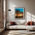 thumbnail image 2 of Gdańsk at Night 01 - Gdańsk Pomorskie Poland Photography Architecture Nightlife Cityscape Travel Poster Vintage Street Photography City Black Framed Wall Art Print 6 x 8 inches, 2 of 4